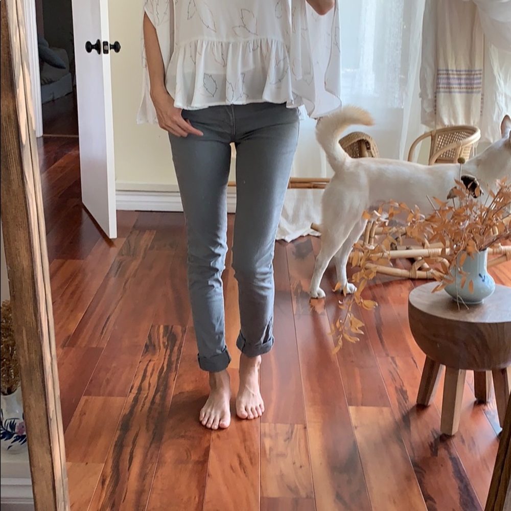**sold** Slate color chino pants